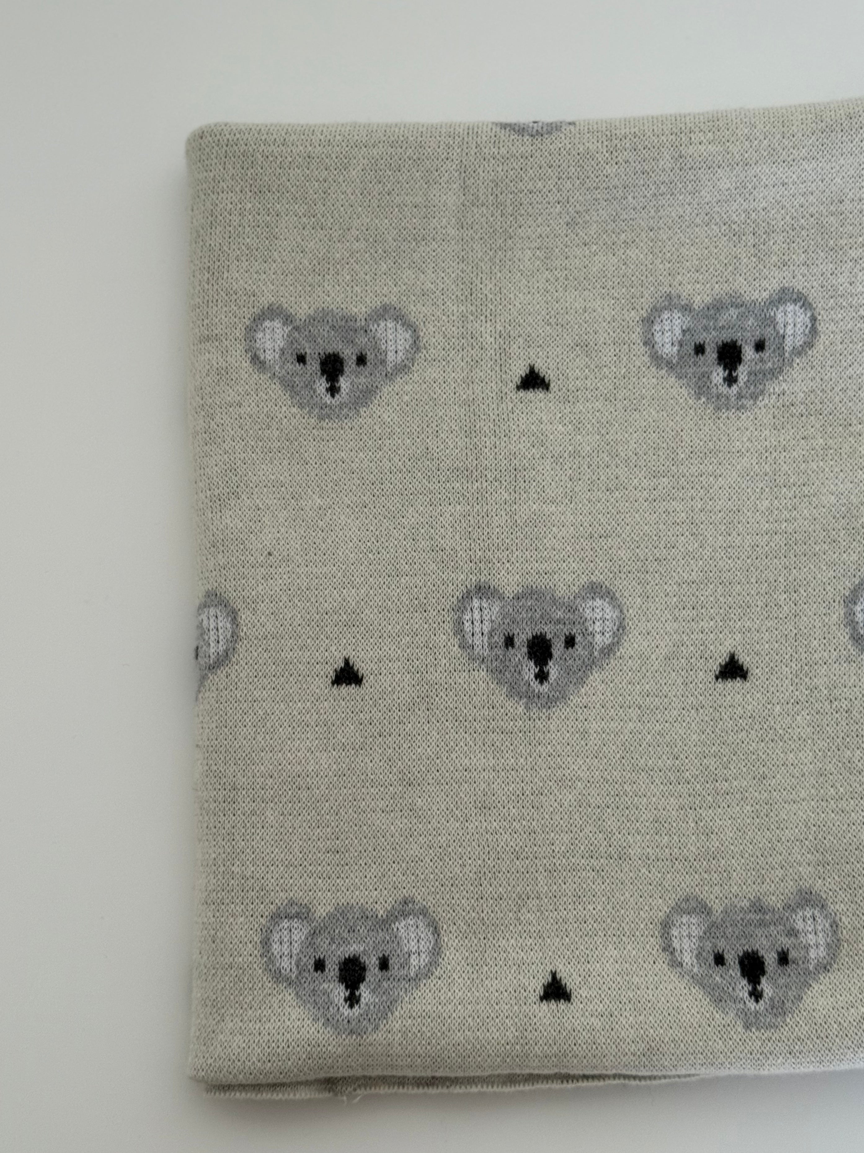 Cream Koala Cotton Blanket
