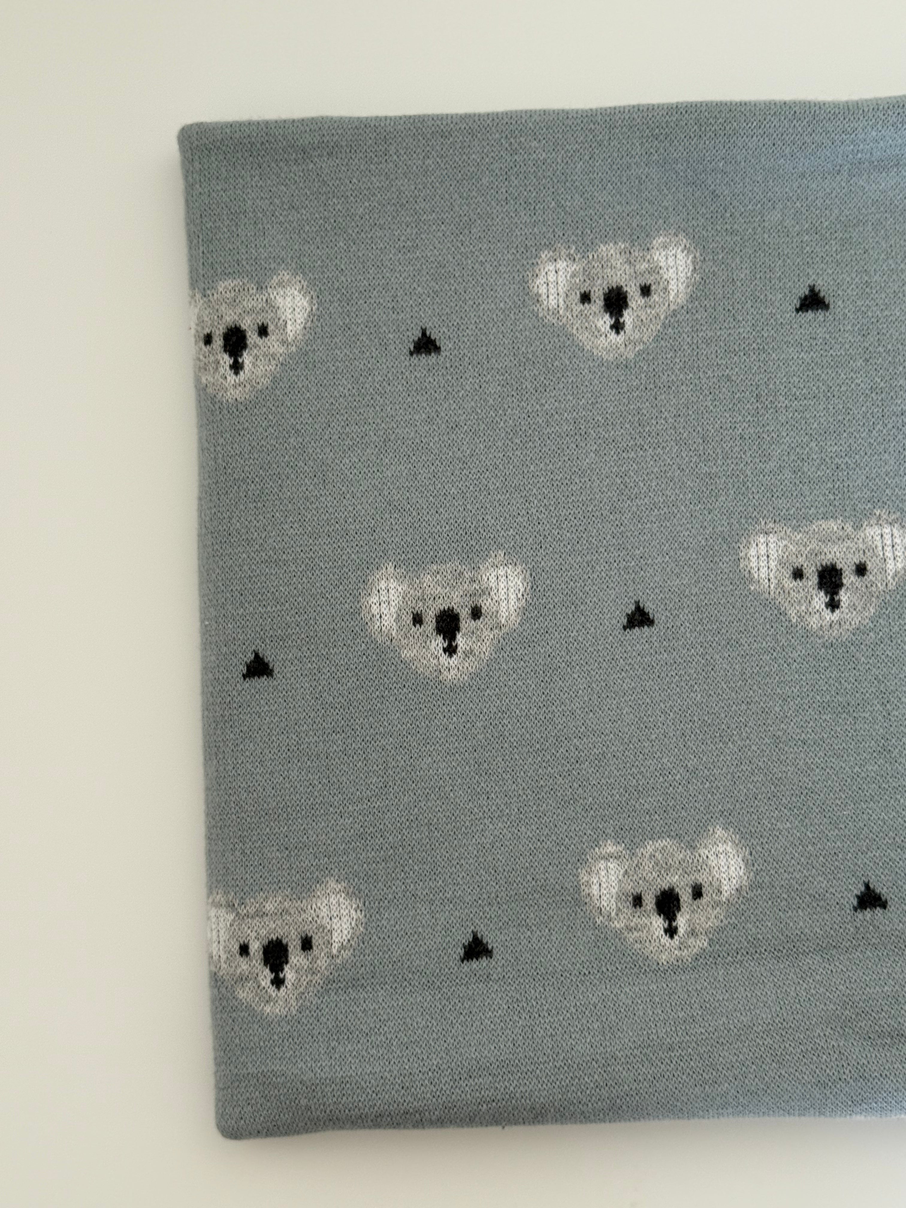 Blue Koala Cotton Blanket