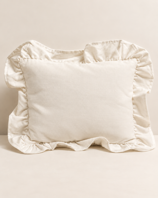 Personalised Mini Linen Cushion | cream