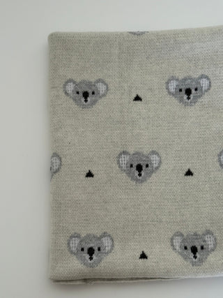 Cream Koala Cotton Blanket