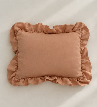 Personalised Mini Linen Cushion | rose
